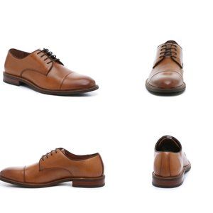 Vince Camuto Lawson Oxfords in Cognac - New In Box